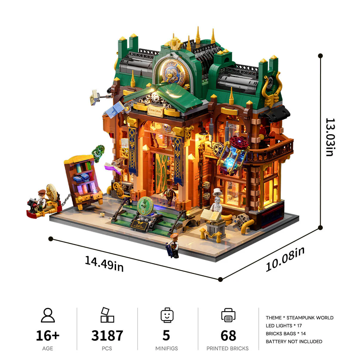 Steampunk Time Rift Library